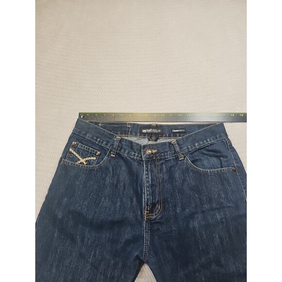 Ecko Jeans Mens 36x34 Straight Fit Dark Wash 5 Pocket Denim - Picture 3 of 8